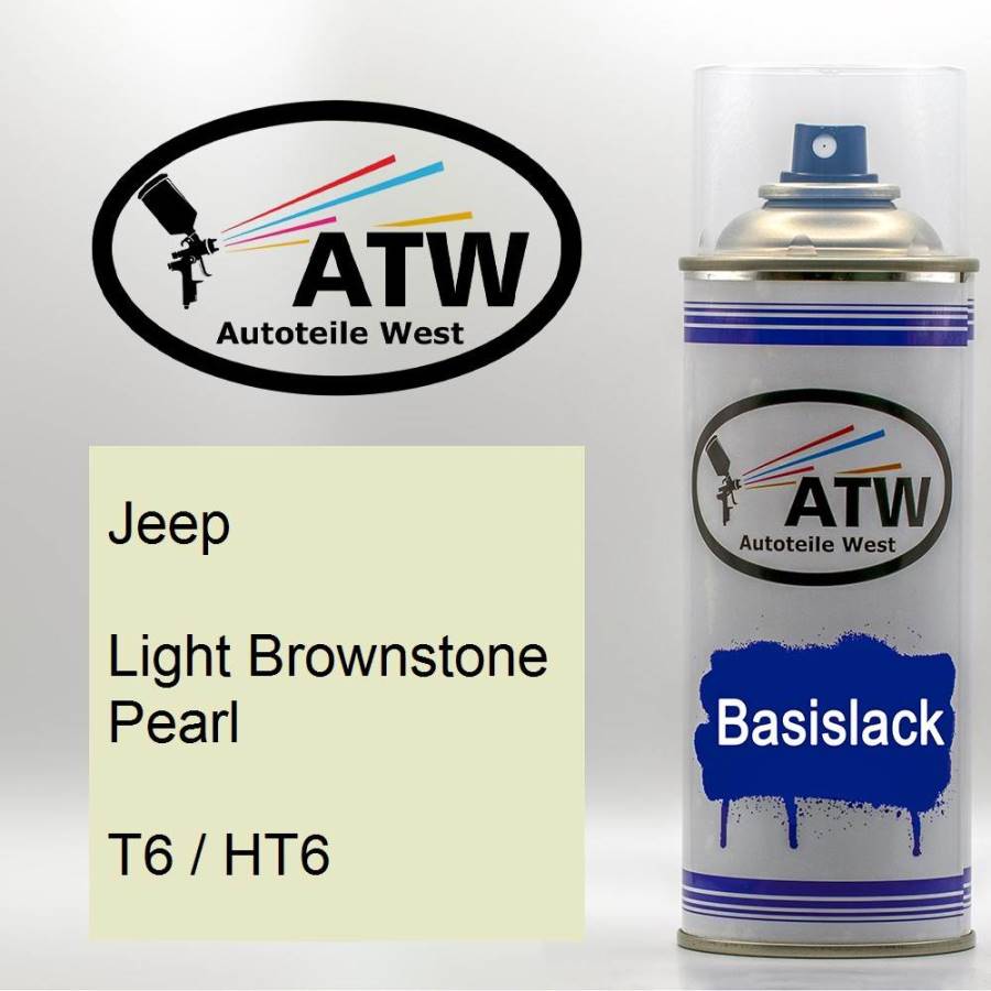 Jeep, Light Brownstone Pearl, T6 / HT6: 400ml Sprühdose, von ATW Autoteile West.